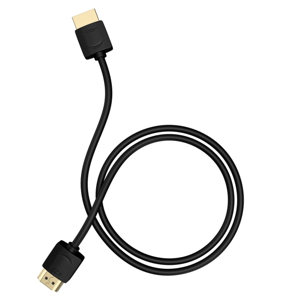 фото Кабель цифровой аудио-видео, slim hdmi 2.0, 30 см, черный (gcr-51591)