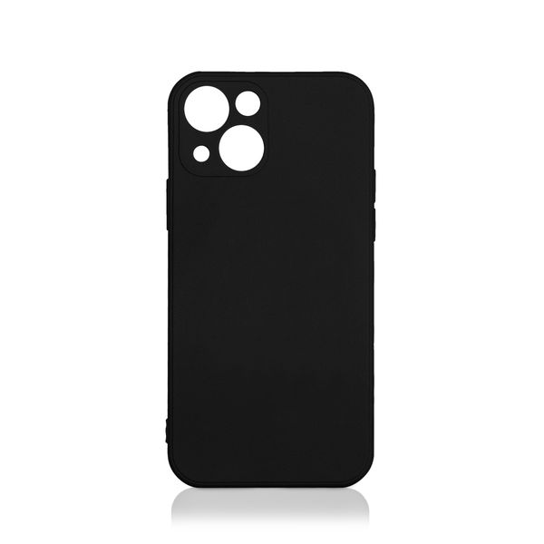 фото Чехол для iphone 13, силиконовый с микрофиброй black (ioriginal-10) df