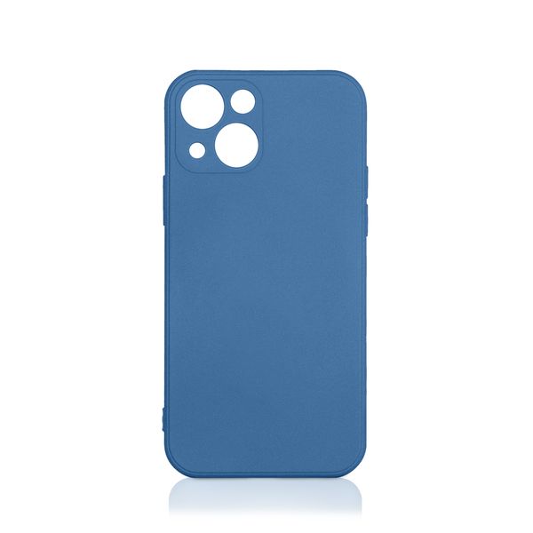 фото Чехол для iphone 13, силиконовый с микрофиброй blue (ioriginal-10) df