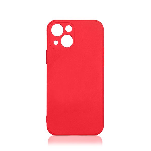 фото Чехол для iphone 13, силиконовый с микрофиброй red (ioriginal-10) df