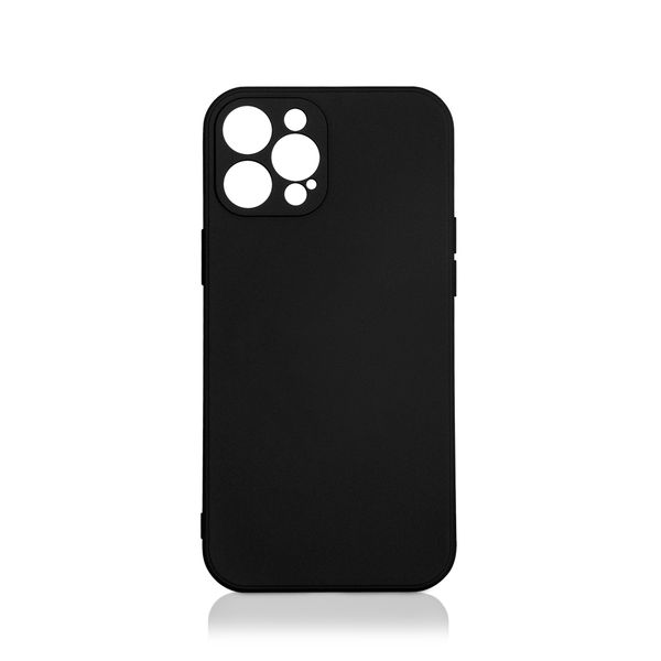 фото Чехол для iphone 13 pro, силиконовый с микрофиброй black (ioriginal-11) df