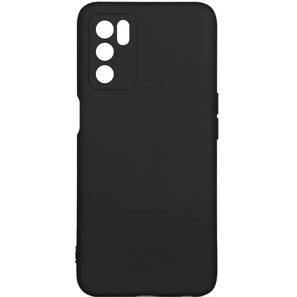 фото Чехол для oppo a16, силиконовый с микрофиброй black (ooriginal-14) df