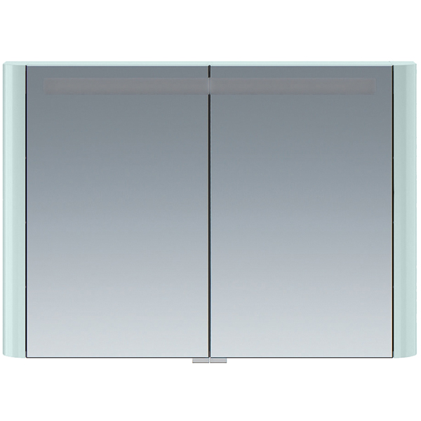 фото Зеркальный шкаф sensation, с подсветкой, 100 см, мятный (m30mcx1001gg) am.pm