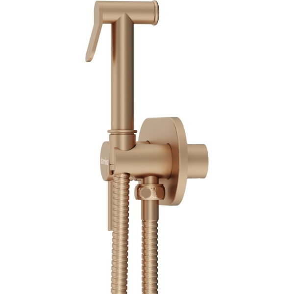 фото Смеситель option, монтируемый в стену, с гигиеническим душем, бронза (214000000) redblubydamixa