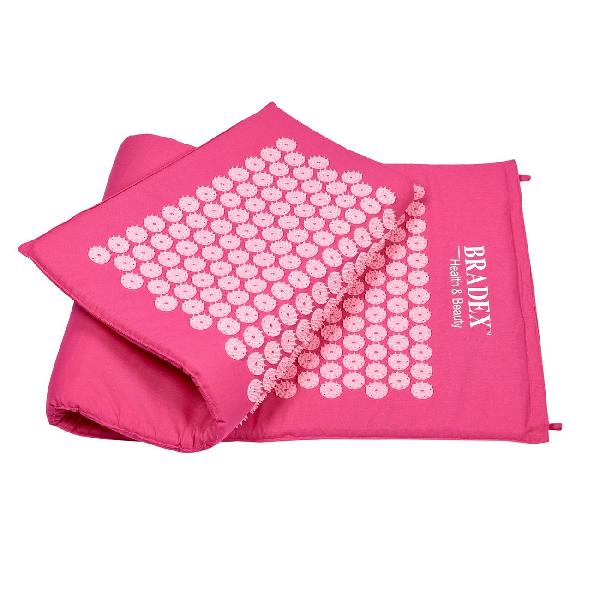 фото Коврик-сумка акупунктурный "нирвана", розовый (kz 0678) bradex