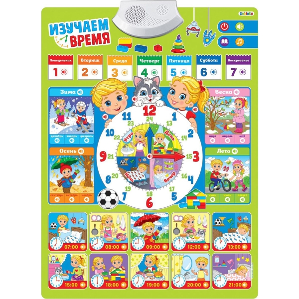 фото Обучающий плакат "изучаем время" (3524468) zabiaka