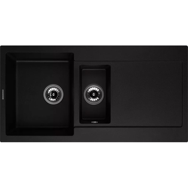 фото Мойка кухонная modena 1,5b2d black (8330) kuppersberg