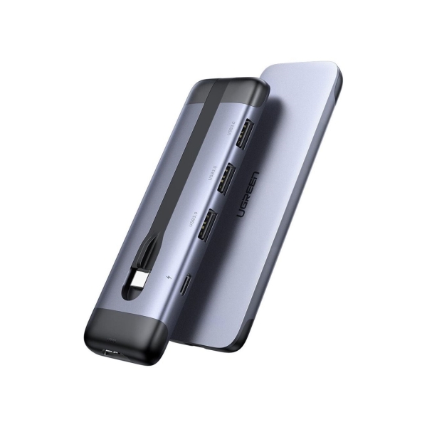 фото Usb-концентратор 5 в 1, 3хusb 3.0, hdmi pd (70408) ugreen