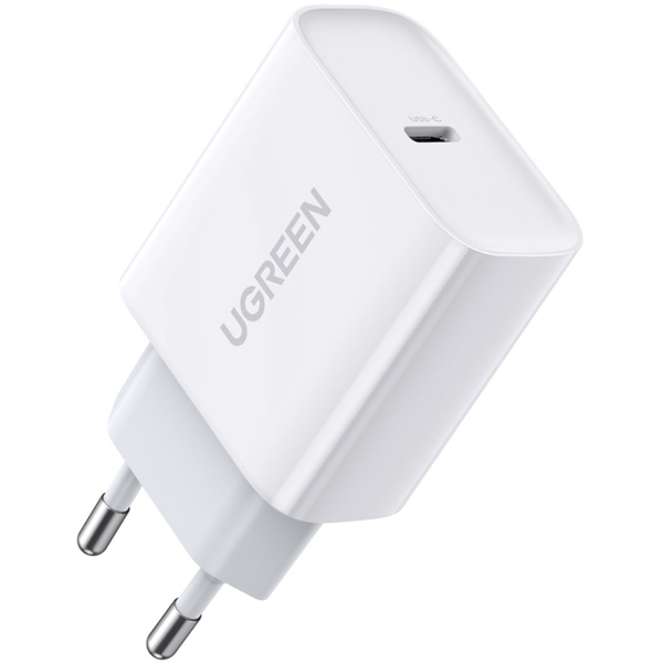 фото Сетевое зарядное устройство usb type-c 20w pd white (60450) ugreen