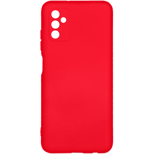 фото Чехол силиконовый с микрофиброй для samsung galaxy m52 (5g) red (soriginal-31 r) df