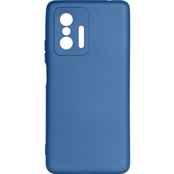 фото Чехол силиконовый с микрофиброй для xiaomi 11t/11t pro blue (xioriginal-25 b) df