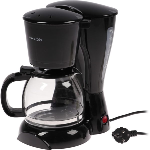 фото Кофеварка капельная lkm-654 black (3863050) luazon home