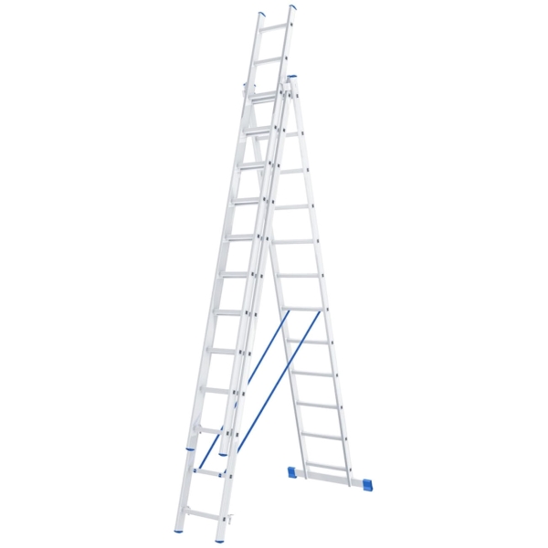 фото Лестница трехсекционная, 3х12 ступеней (97822) сибртех