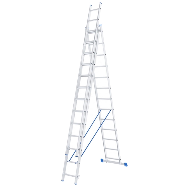фото Лестница трехсекционная, 3х13 ступеней (97823) сибртех