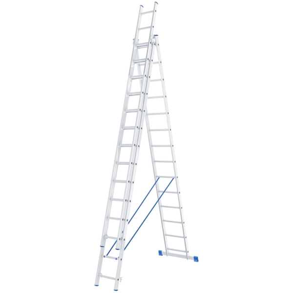 фото Лестница трехсекционная, 3х14 ступеней (97824) сибртех