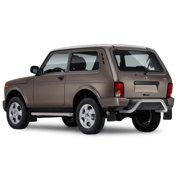 фото Защита заднего бампера d57 для lada 4x4 urban 2014+ silver (r.6004.004) rival