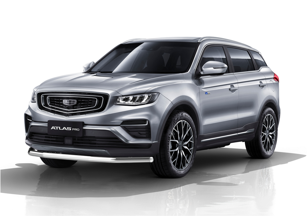 фото Защита переднего бампера для geely atlas pro 2021+ (r.1906.001) rival