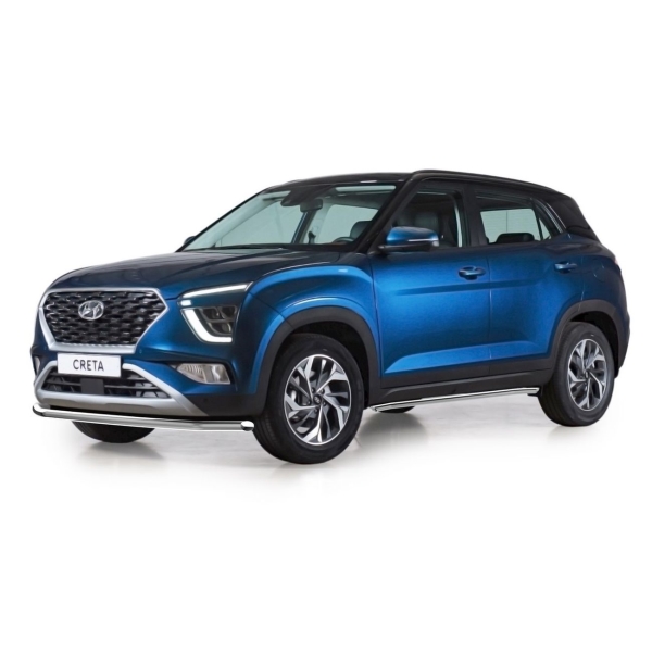 фото Защита переднего бампера для hyundai creta 2021+ (r.2315.001) rival