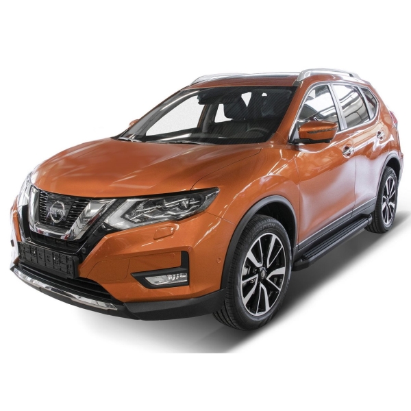 фото Пороги для nissan x-trail 2013-2018+ (f173alb.4113.1) rival