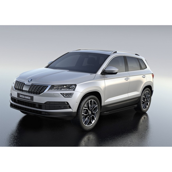 фото Пороги для skoda karoq 2020+/volkswagen taos 2021+ (f180alb.5103.1) rival