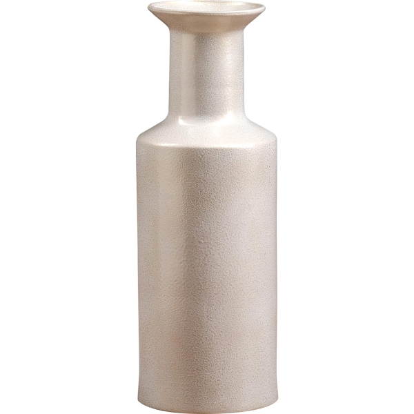 фото Ваза напольная "арлекин", керамика, 40 см, белая/золотистая (1476089) noname