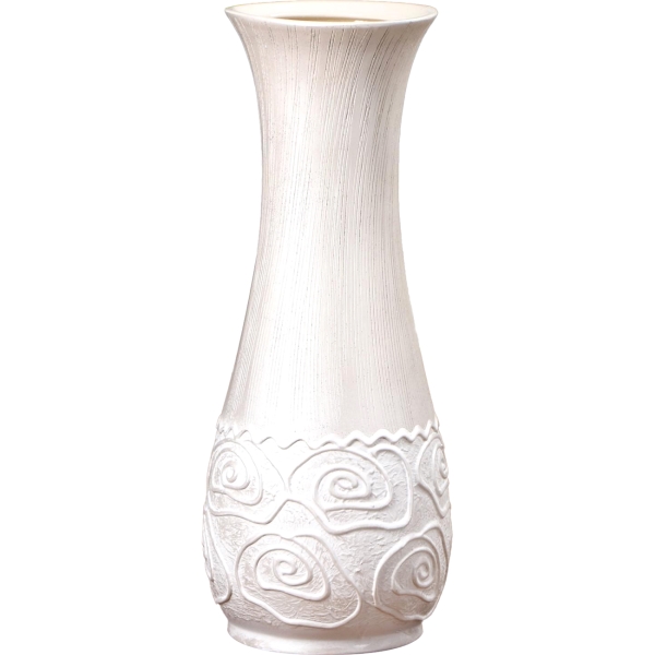 фото Ваза напольная "осень", керамика, 59 см, перламутровая белая (3163259) noname
