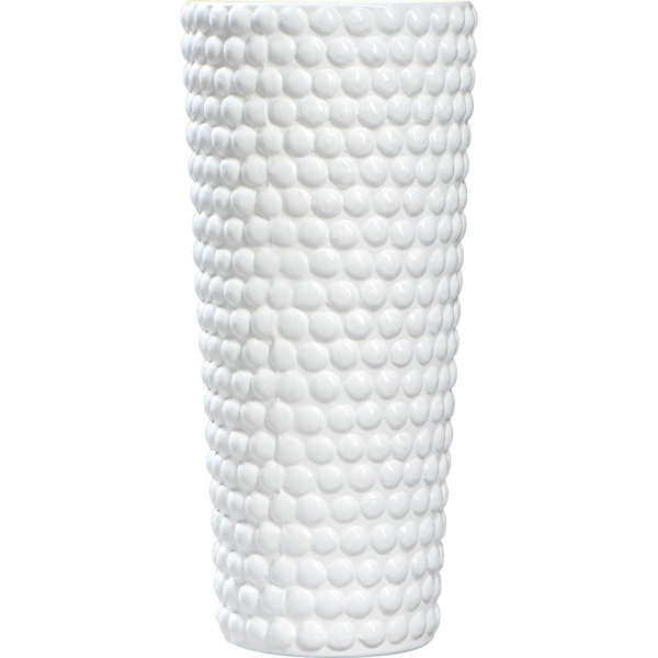 фото Ваза напольная "трипси", керамика, 41 см, белая (1567930) noname
