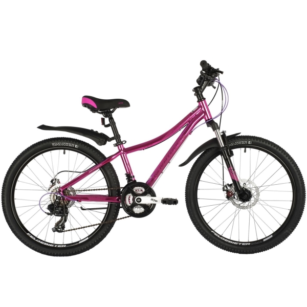 фото Велосипед katrina 24'' (2020), рама 12", розовый металлик (24ahd.katrina.12gpn20) novatrack