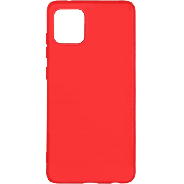 фото Чехол для samsung galaxy a03, силикон с микрофиброй red (soriginal-34) df