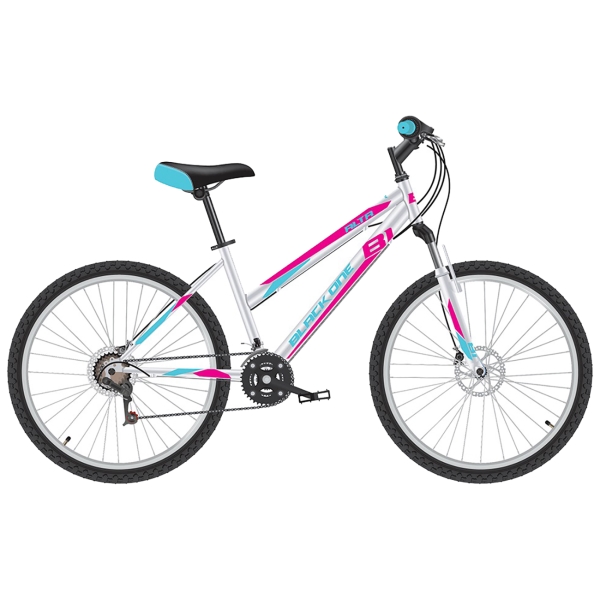 фото Велосипед alta 26 d 18", белый/розовый/голубой (hq0005364) black-one