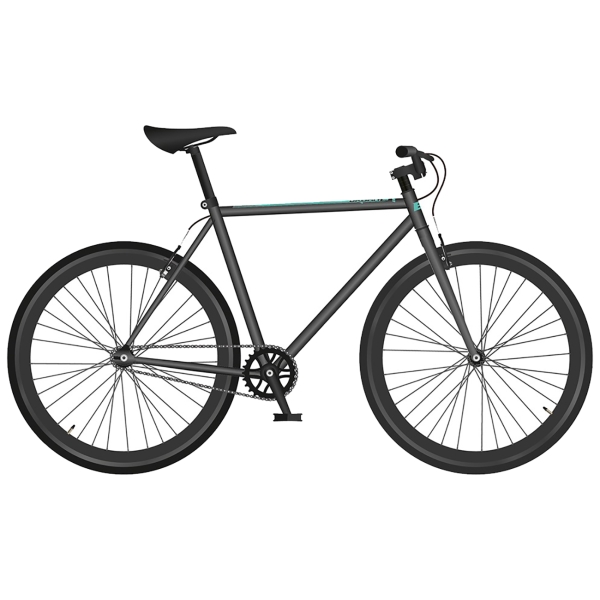 фото Велосипед urban 700, 20", черный/бирюзовый (hq0005355) black-one