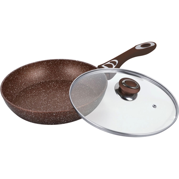 фото Сковорода с крышкой dark chocolate, 28 см (bk-7877) bekker