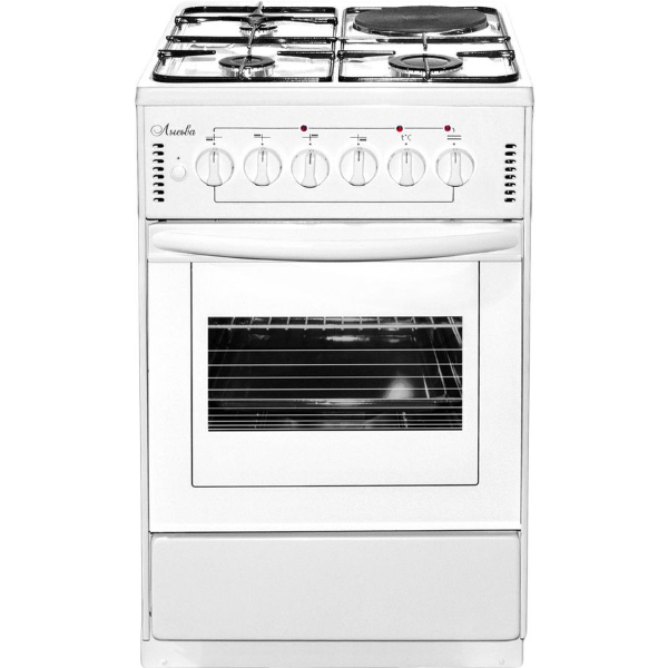 фото Комбинированная плита эг 1/3г01-2у white лысьва