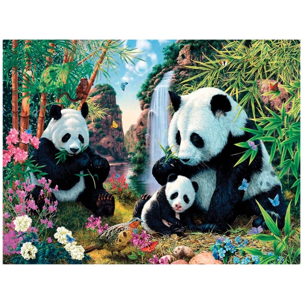 фото Алмазная мозаика "панды", 40х50 см (662410) остров-сокровищ