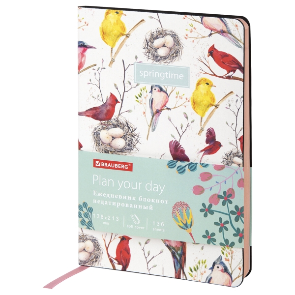 фото Ежедневник vista birds, а5 (112021) brauberg