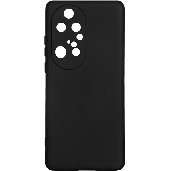 фото Чехол для huawei p50 pro, силикон с микрофиброй black (hworiginal-26) df