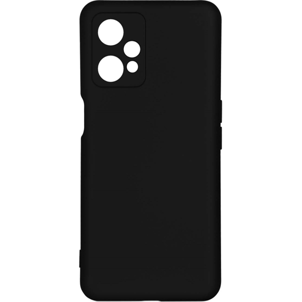 фото Чехол для realme 9 pro, силиконовый с микрофиброй black (rmoriginal-20) df