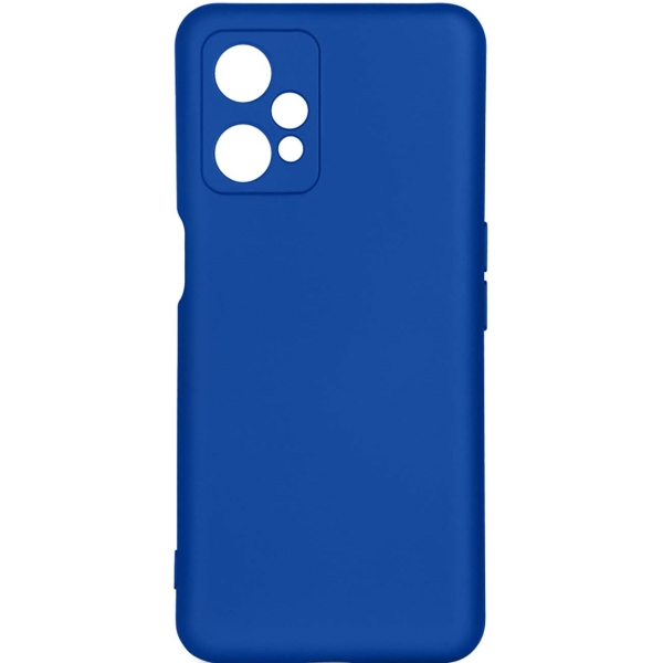 фото Чехол для realme 9 pro, силиконовый с микрофиброй blue (rmoriginal-20) df