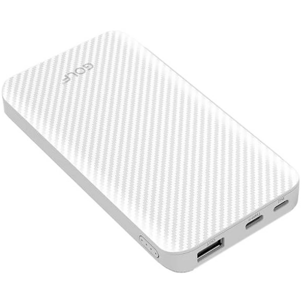 фото Внешний аккумулятор g34 5000mah + кабель white (g34_white) golf