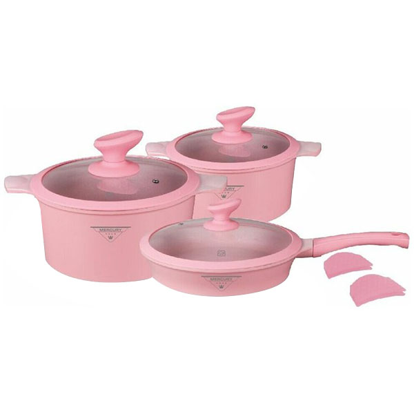 фото Набор посуды 10 предметов, розовый (mc-6365) mercuryhaus