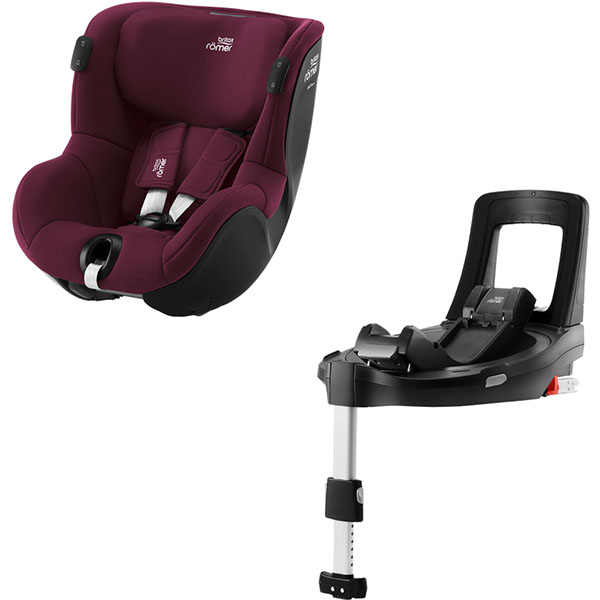 фото Автокресло dualfix isense burgundy red (2000035115) britax-roemer