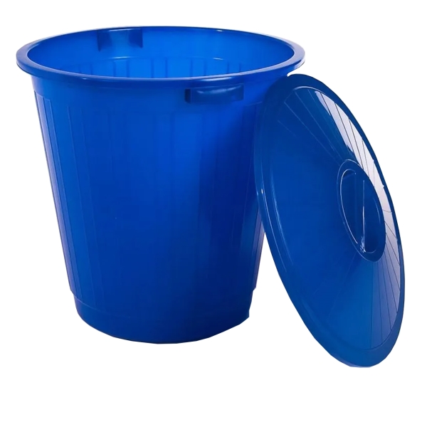 фото Мусорный бак 50 л, синий (эп 097600) элластик-пласт