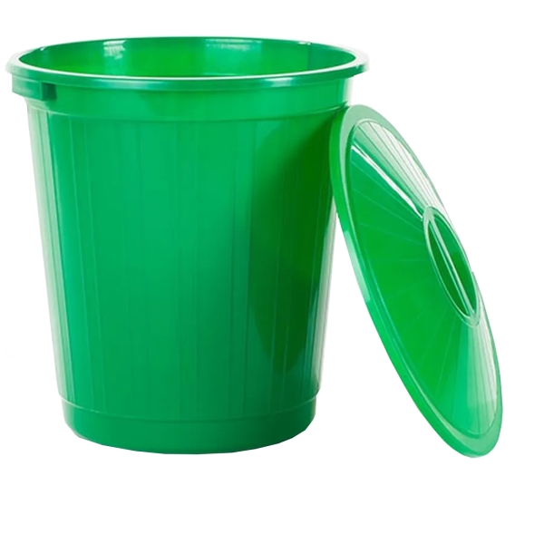 фото Мусорный бак 60 л, зеленый (эп 097624) элластик-пласт