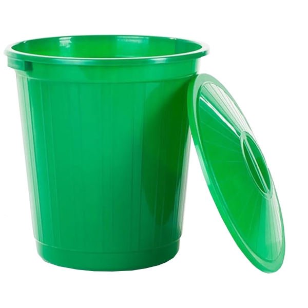 фото Мусорный бак 80 л, зеленый (эп 097723) элластик-пласт