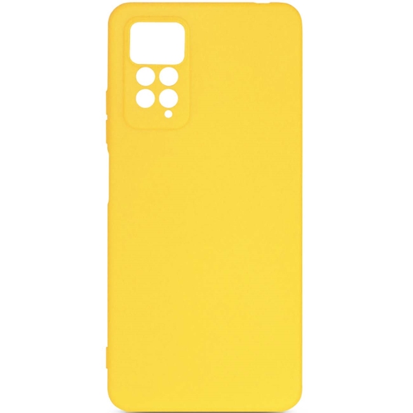 фото Чехол для xiaomi redmi note 11 pro/11 pro 5g, силиконовый yellow (xicase-62 y) df