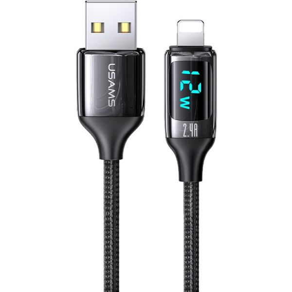 фото Кабель us-sj543 u78, usb-lightning, 24a, 1,2m black (ут000029553) usams