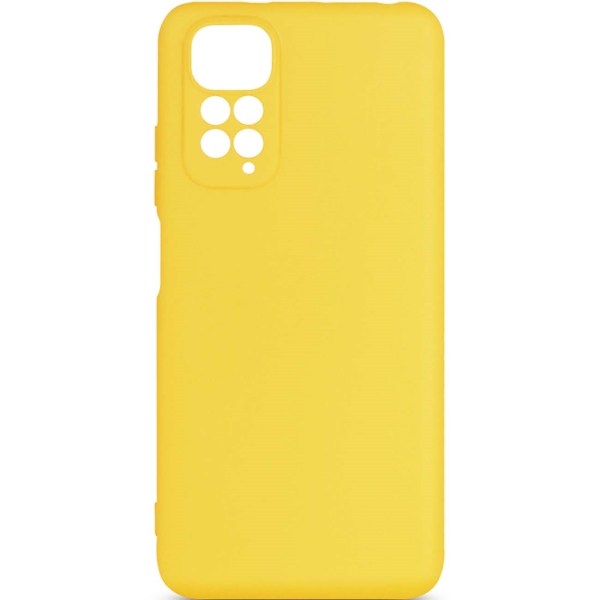 фото Чехол для xiaomi redmi note 11/11s, силиконовый yellow (xicase-61 y) df