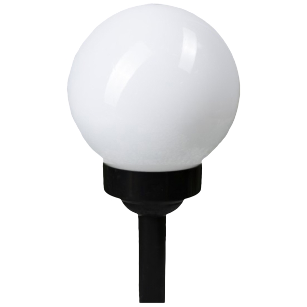 фото Фонарь садовый "шар средний", 42 см, d=15 см, 4 led, пластик, на солнечной батарее, свечение теплое белое (5363375) luazon-lighting
