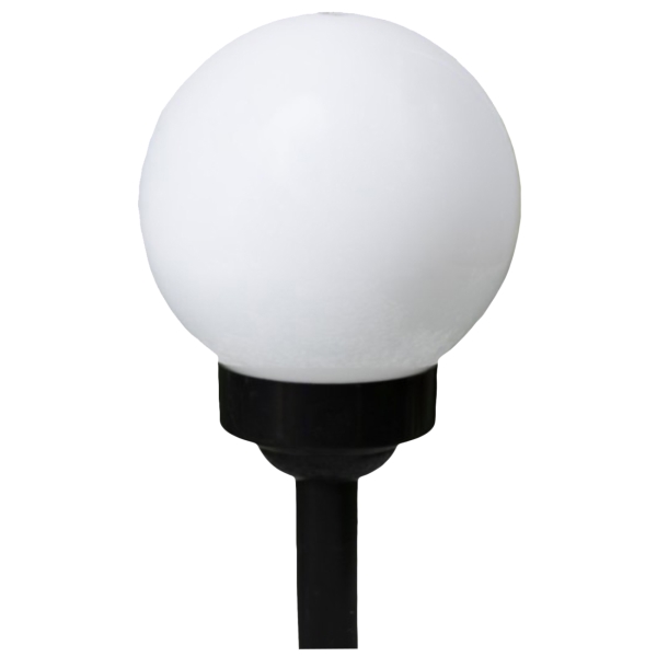фото Фонарь садовый "шар средний", 42 см, d=15 см, 4 led, пластик, на солнечной батарее, свечение белое (5363374) luazon-lighting