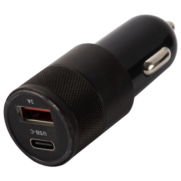 фото Автомобильное зарядное устройство usb/usb type-c c20 18w black (ут000029869) red-line